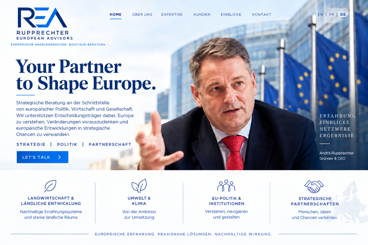 Rupprechter European Advisors — Home preview